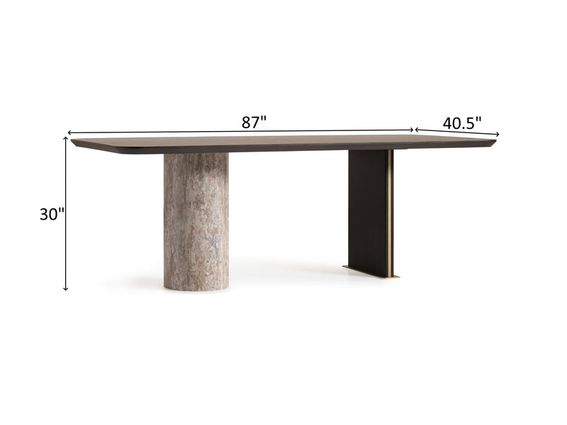 Marmo 87" Wide Dining Table