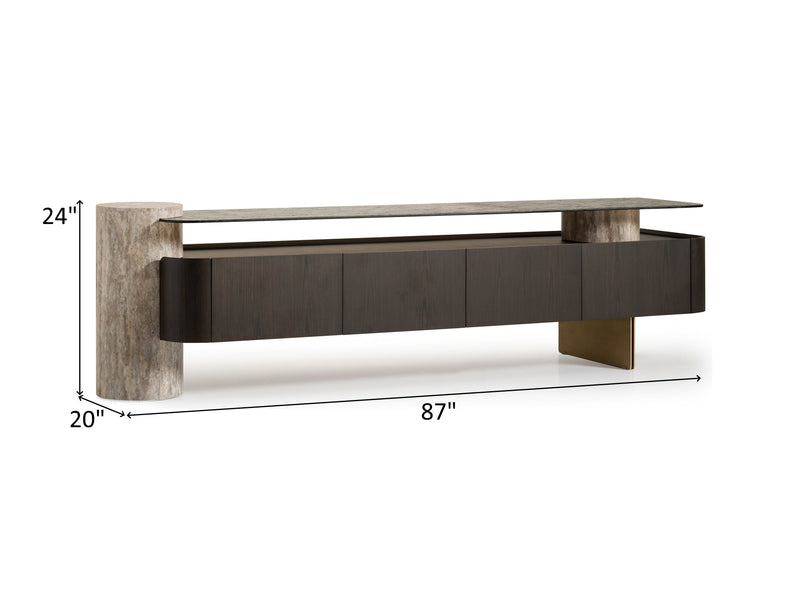 Marmo 87" Wide TV Stand