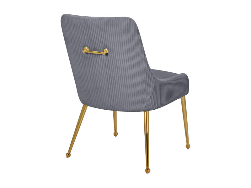 Ace 24" Wide Gold Leg Dining Chair (Set of 2)