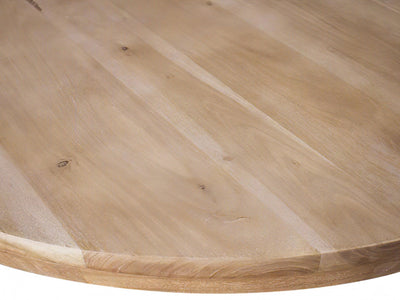 Halton 52" Wide Acacia Wood Round Dining Table