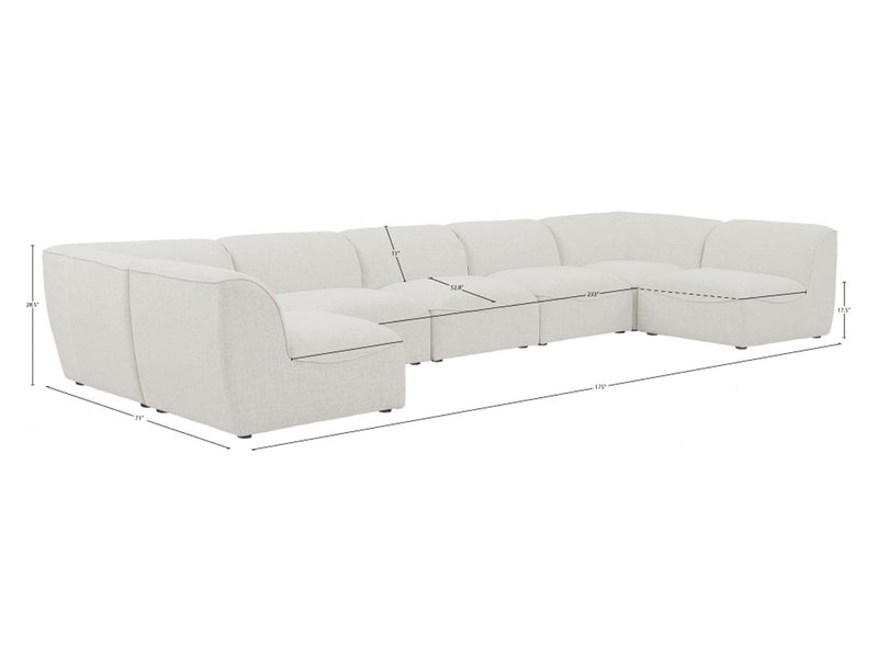 Miramar 175" Wide 7 Piece Modular Sectional