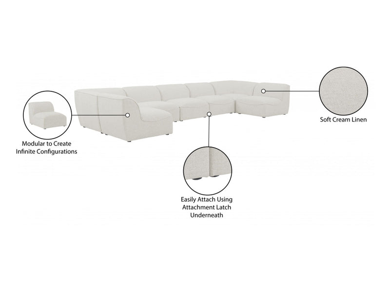 Miramar 175" Wide 7 Piece Modular Sectional