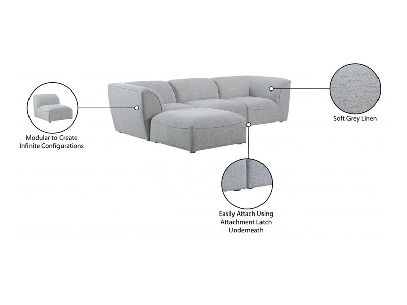 Miramar 109" Wide Modular Sofa