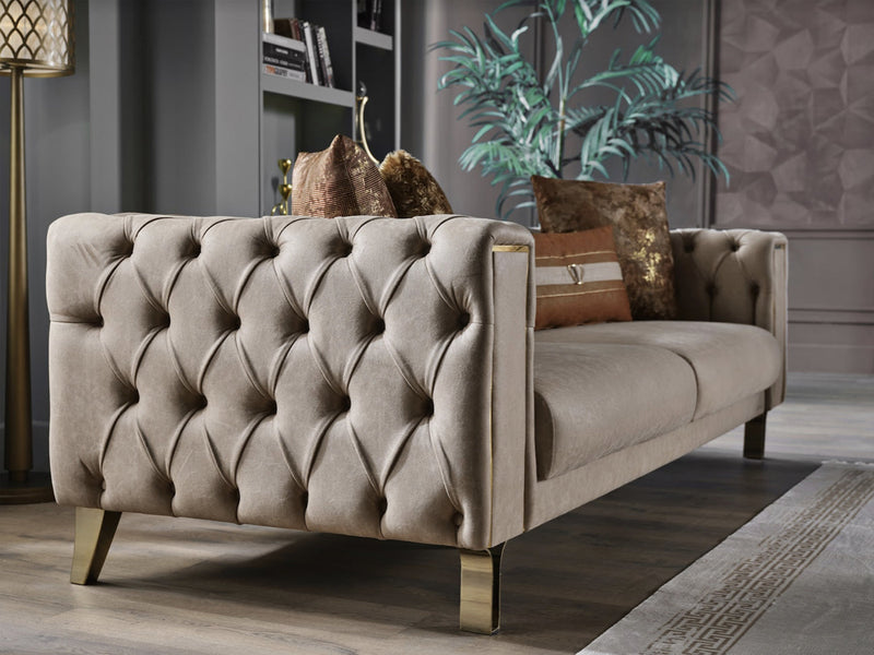 Montego 78.8" Wide Tufted Extendable Loveseat