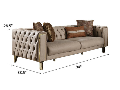 Montego 94" Wide Tufted Extendable Sofa