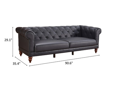 Muse 90.6" Wide Tufted Convertible Sofa