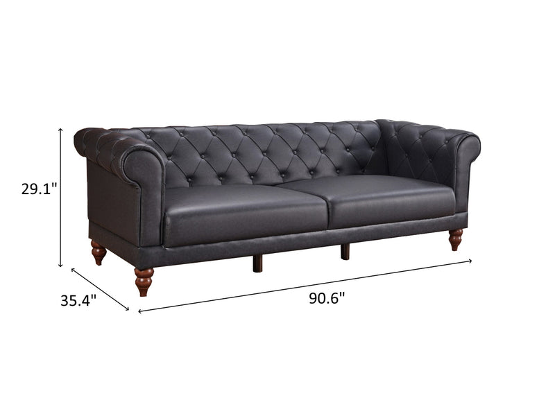 Muse 90.6" Wide Tufted Convertible Sofa
