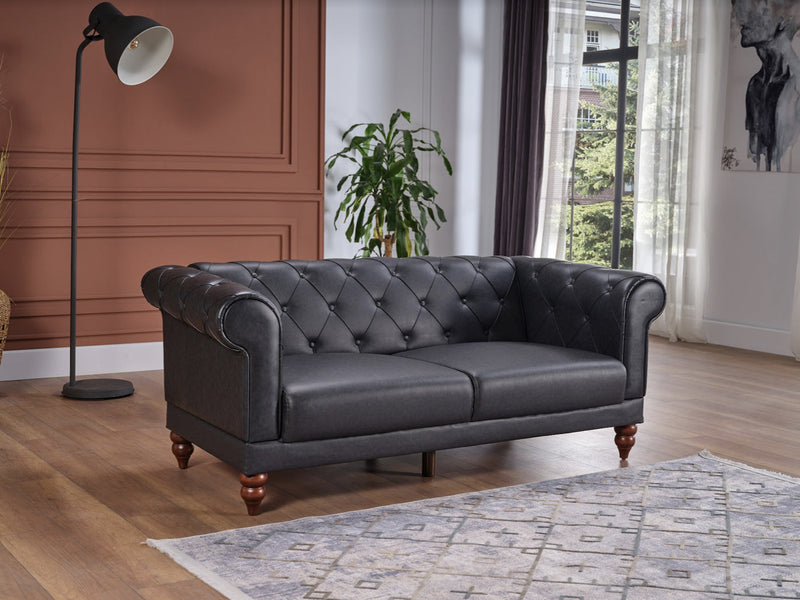 Muse 74.8" Wide Tufted Convertible Loveseat