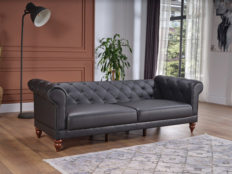Muse 90.6" Wide Tufted Convertible Sofa
