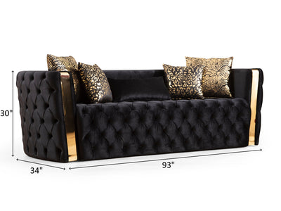 Naomi 93" Wide Tufted Sofa