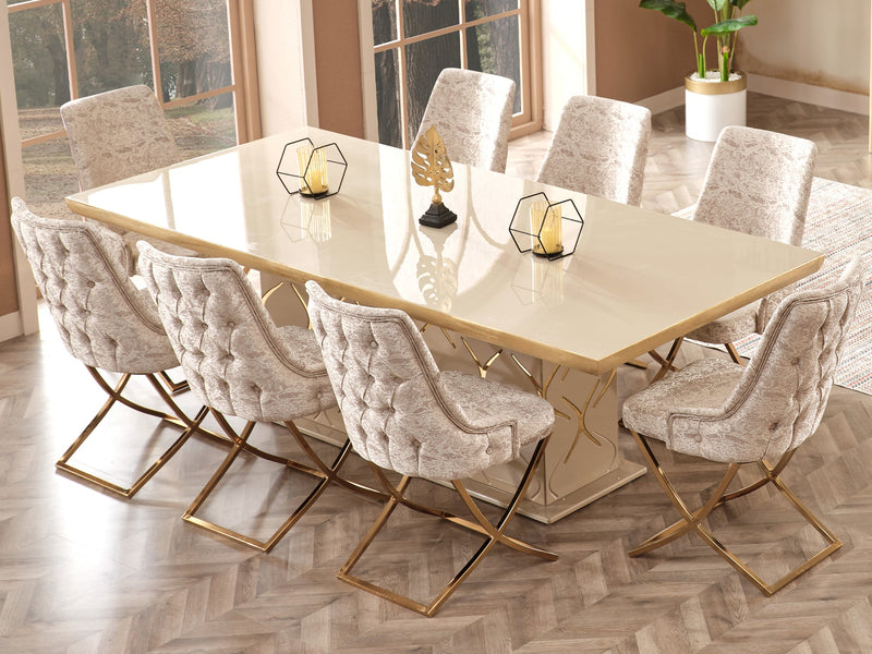 Napoli 8 Person Dining Room Set