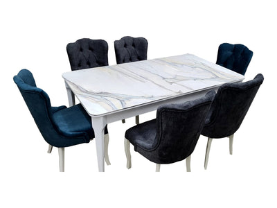 Natura Alyans 21" Wide Tufted Dining Chair