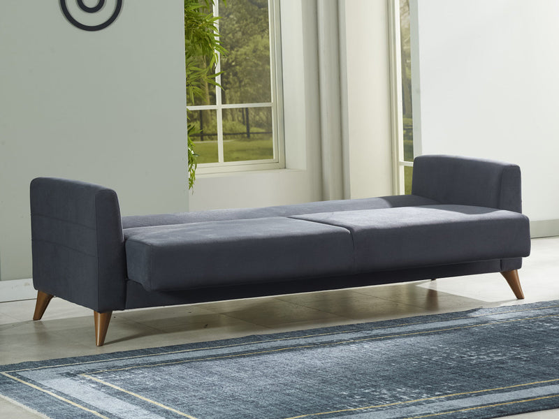 Nepal 83.5" Wide Square Arm Convertible Sofa