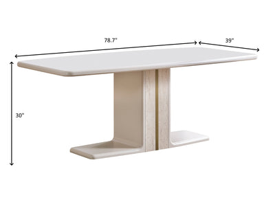 Ritan 78.7" Wide Dining Table