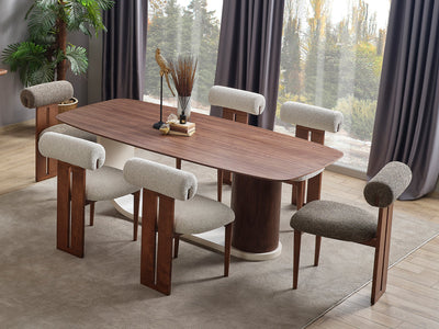 Lucie 6 Person Dining Room Set