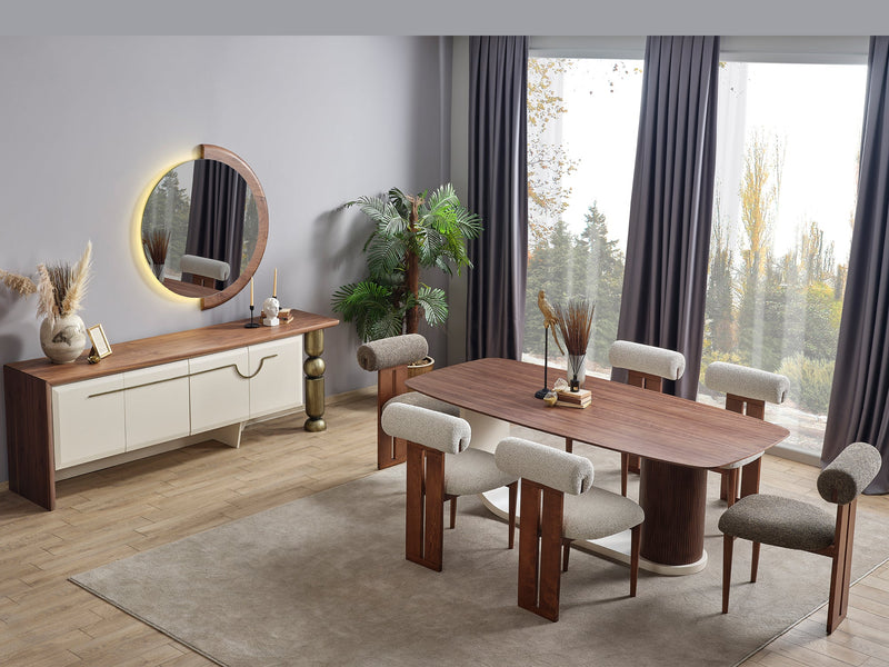 Lucie 6 Person Dining Room Set