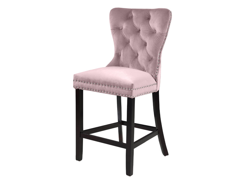 Nikki Velvet Bar Stool (Set of 2)