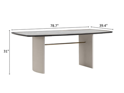 Nirvana 78.7" Wide Dining Table