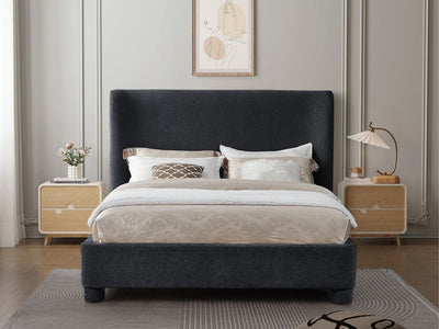 Penny Chenille Platform Bed