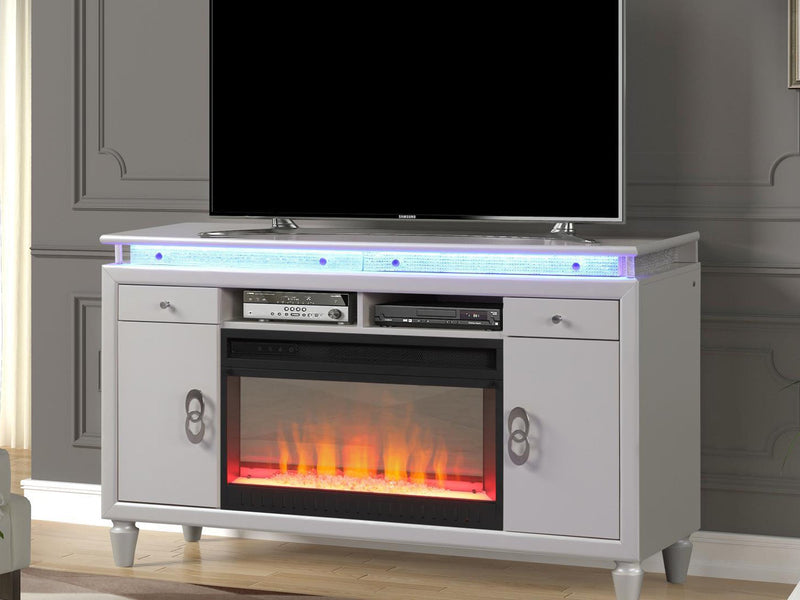 Perla TV Stand With Electric Fireplace