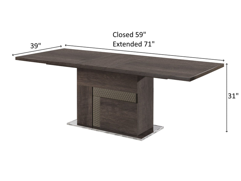 Portofino 71" / 59" Wide Extendable Dining Table