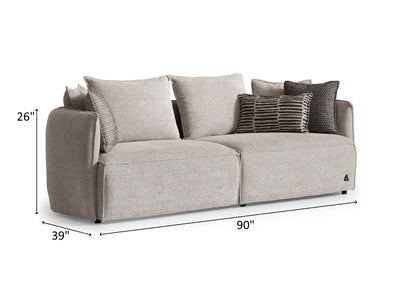 Pragar 90" Wide Sofa