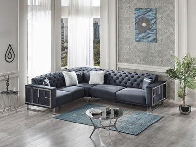 Puzzle 118" / 98" Wide Tufted Extendable Sectional