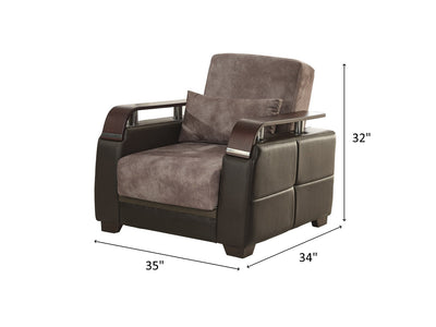 Regina 35" Wide Convertible Armchair