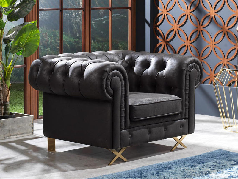 Rixos 31" Wide Rolled Armchair