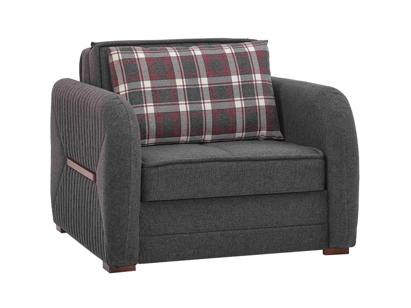 Speedy 42" Wide Chenille Convertible Armchair