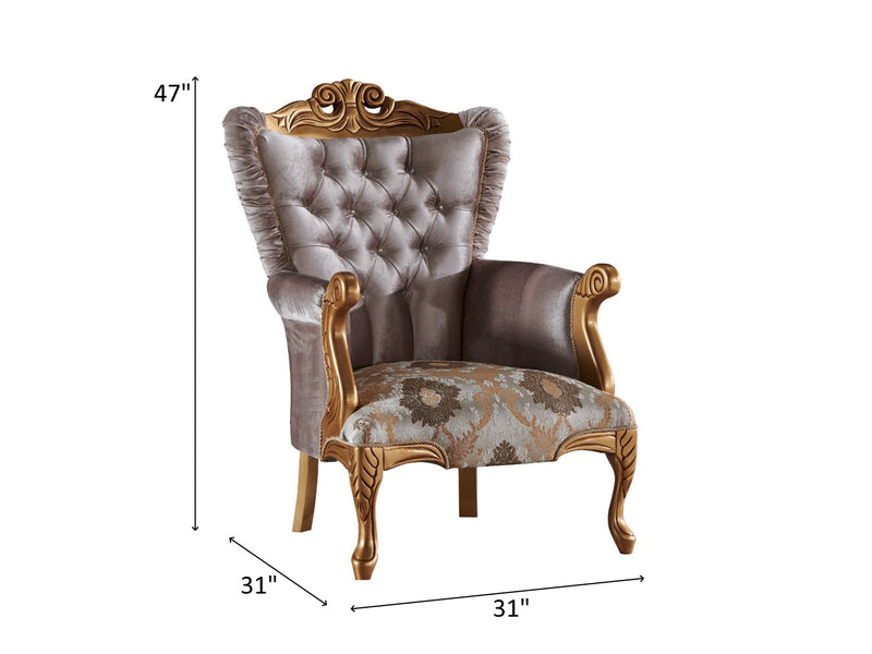 Sultan 31" Wide Tufted Traditional Armchair