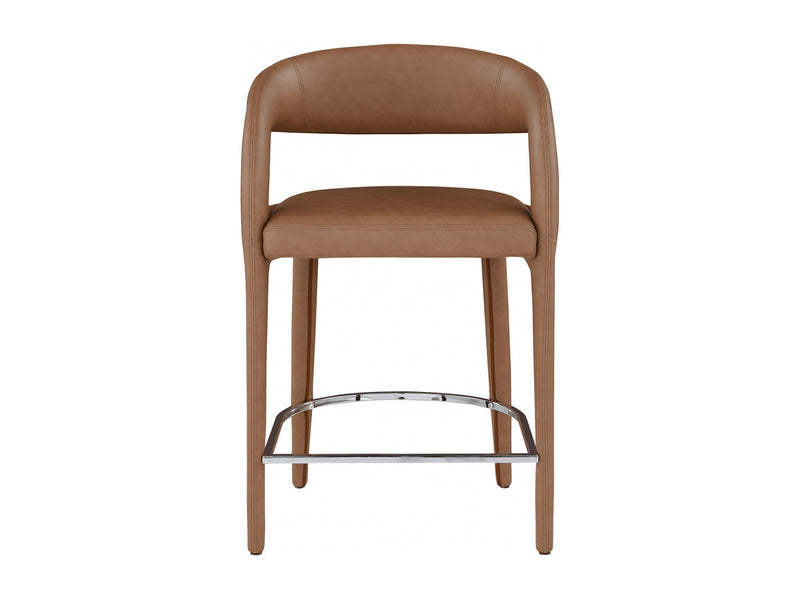 Sylvester Leather Bar Stool (Set of 2)