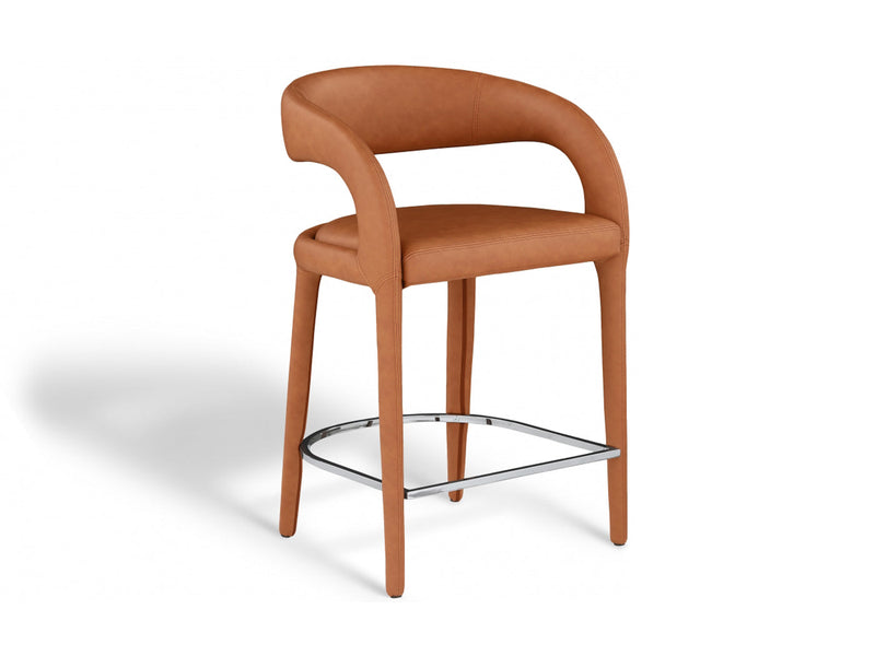 Sylvester Leather Bar Stool (Set of 2)