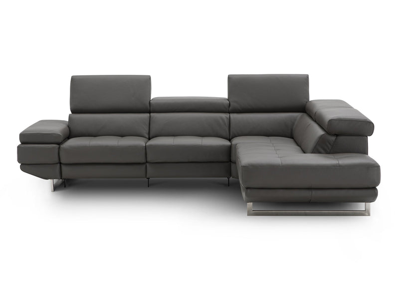 The Annalaise 117" / 93" Wide Leather Sectional
