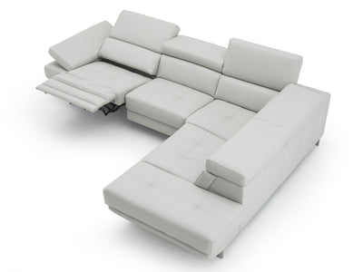 The Annalaise 117" / 93" Wide Leather Sectional