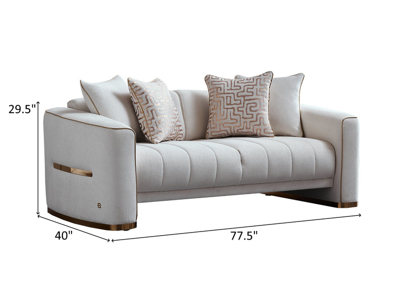 Veronica 77.5" Wide Extendable Loveseat