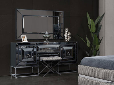 Versace 1 Drawer Dresser With Mirror