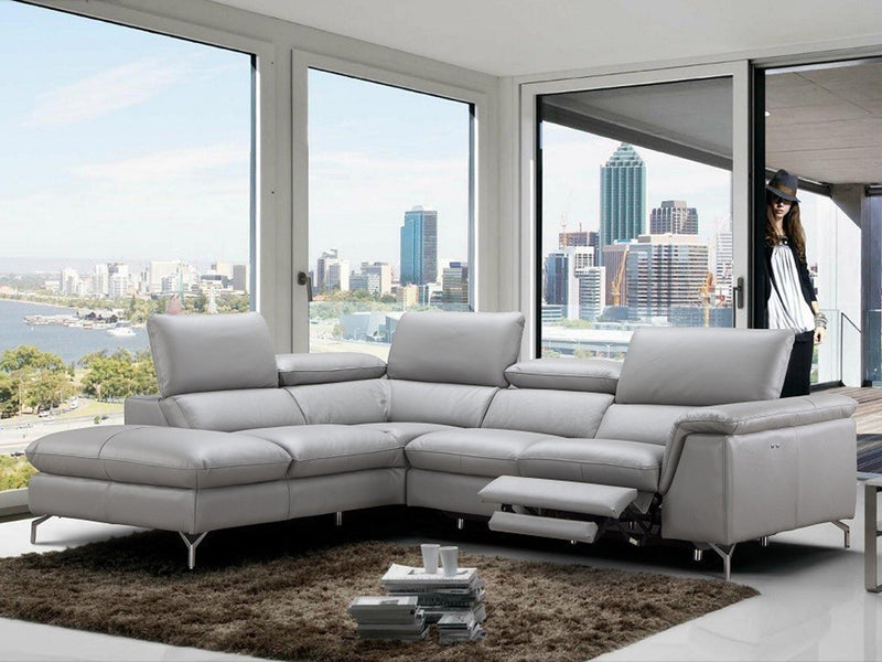 Viola 105.8" / 89.7" Wide Leather Sectional