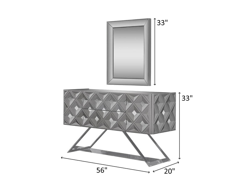 Viona 56" Wide Dresser With Mirror