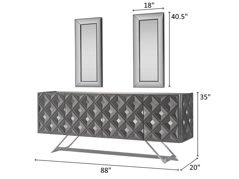 Viona 88" Wide Buffet With Mirror